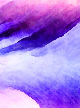 Soyut suluboya sanat eserleri. Fırça boyalı dijital resim. Renkli yaratıcı suluboya çizimi.