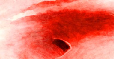 Soyut suluboya sanat eserleri. Fırça boyalı dijital resim. Renkli yaratıcı suluboya çizimi.