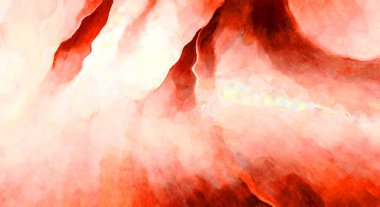 Soyut suluboya sanat eserleri. Fırça boyalı dijital resim. Renkli yaratıcı suluboya çizimi.