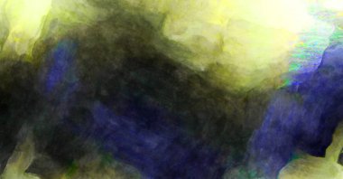 Soyut suluboya sanat eserleri. Fırça boyalı dijital resim. Renkli yaratıcı suluboya çizimi.