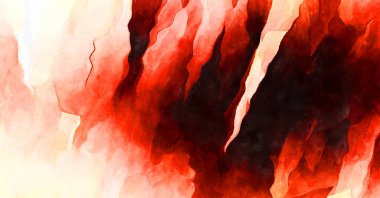 Soyut suluboya sanat eserleri. Fırça boyalı dijital resim. Renkli yaratıcı suluboya çizimi.