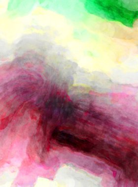 Soyut suluboya sanat eserleri. Fırça boyalı dijital resim. Renkli yaratıcı suluboya çizimi.