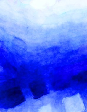 Soyut suluboya sanat eserleri. Fırça boyalı dijital resim. Renkli yaratıcı suluboya çizimi.