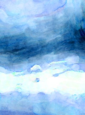 Soyut suluboya sanat eserleri. Fırça boyalı dijital resim. Renkli yaratıcı suluboya çizimi.