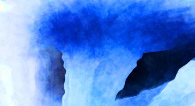 Soyut suluboya sanat eserleri. Fırça boyalı dijital resim. Renkli yaratıcı suluboya çizimi.