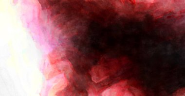 Soyut suluboya sanat eserleri. Fırça boyalı dijital resim. Renkli yaratıcı suluboya çizimi.