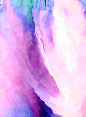 Soyut suluboya sanat eserleri. Fırça boyalı dijital resim. Renkli yaratıcı suluboya çizimi.