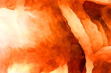 Soyut suluboya sanat eserleri. Fırça boyalı dijital resim. Renkli yaratıcı suluboya çizimi.