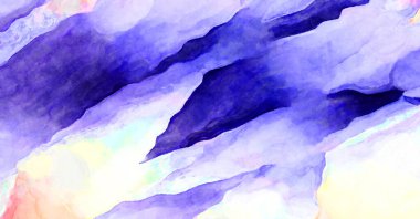 Soyut suluboya sanat eserleri. Fırça boyalı dijital resim. Renkli yaratıcı suluboya çizimi.