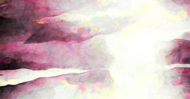 Soyut suluboya sanat eserleri. Fırça boyalı dijital resim. Renkli yaratıcı suluboya çizimi.