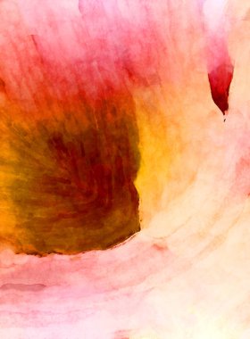 Soyut suluboya sanat eserleri. Fırça boyalı dijital resim. Renkli yaratıcı suluboya çizimi.