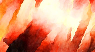 Soyut suluboya sanat eserleri. Fırça boyalı dijital resim. Renkli yaratıcı suluboya çizimi.