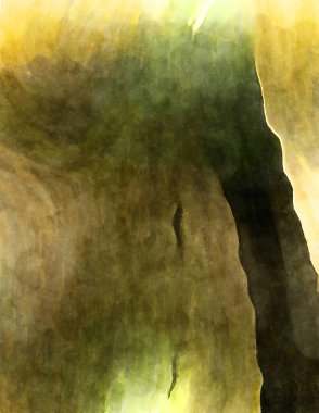 Soyut suluboya sanat eserleri. Fırça boyalı dijital resim. Renkli yaratıcı suluboya çizimi.