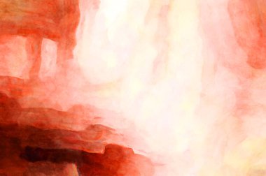 Soyut suluboya sanat eserleri. Fırça boyalı dijital resim. Renkli yaratıcı suluboya çizimi.