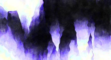 Soyut suluboya sanat eserleri. Fırça boyalı dijital resim. Renkli yaratıcı suluboya çizimi.