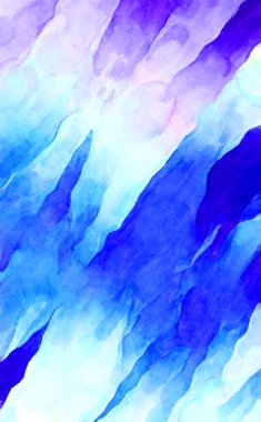 Soyut suluboya sanat eserleri. Fırça boyalı dijital resim. Renkli yaratıcı suluboya çizimi.