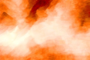 Soyut suluboya sanat eserleri. Fırça boyalı dijital resim. Renkli yaratıcı suluboya çizimi.