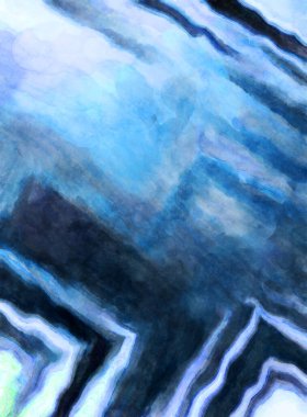 Soyut suluboya sanat eserleri. Fırça boyalı dijital resim. Renkli yaratıcı suluboya çizimi.