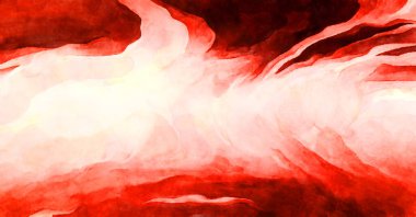 Soyut suluboya sanat eserleri. Fırça boyalı dijital resim. Renkli yaratıcı suluboya çizimi.