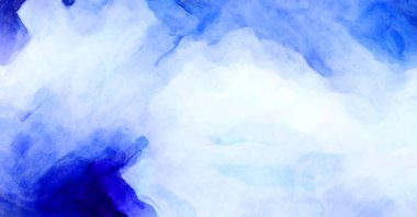 Soyut suluboya sanat eserleri. Fırça boyalı dijital resim. Renkli yaratıcı suluboya çizimi.