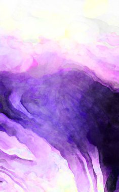 Soyut suluboya sanat eserleri. Fırça boyalı dijital resim. Renkli yaratıcı suluboya çizimi.