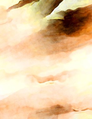 Soyut suluboya sanat eserleri. Fırça boyalı dijital resim. Renkli yaratıcı suluboya çizimi.