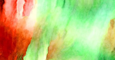 Soyut suluboya sanat eserleri. Fırça boyalı dijital resim. Renkli yaratıcı suluboya çizimi.