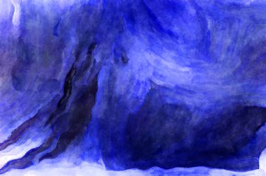 Soyut suluboya sanat eserleri. Fırça boyalı dijital resim. Renkli yaratıcı suluboya çizimi.