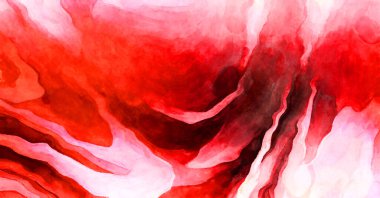 Soyut suluboya sanat eserleri. Fırça boyalı dijital resim. Renkli yaratıcı suluboya çizimi.