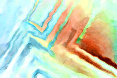 Soyut suluboya sanat eserleri. Fırça boyalı dijital resim. Renkli yaratıcı suluboya çizimi.