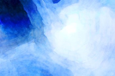 Soyut suluboya sanat eserleri. Fırça boyalı dijital resim. Renkli yaratıcı suluboya çizimi.