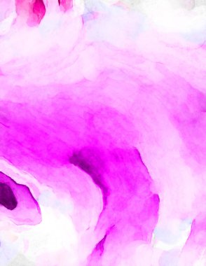 Soyut suluboya sanat eserleri. Fırça boyalı dijital resim. Renkli yaratıcı suluboya çizimi.