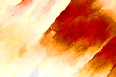 Soyut suluboya sanat eserleri. Fırça boyalı dijital resim. Renkli yaratıcı suluboya çizimi.