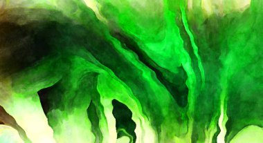 Soyut suluboya sanat eserleri. Fırça boyalı dijital resim. Renkli yaratıcı suluboya çizimi.