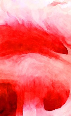 Soyut suluboya sanat eserleri. Fırça boyalı dijital resim. Renkli yaratıcı suluboya çizimi.