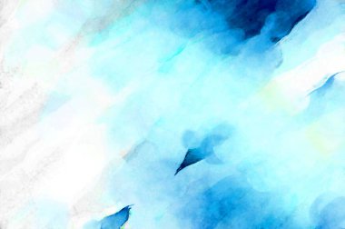 Soyut suluboya sanat eserleri. Fırça boyalı dijital resim. Renkli yaratıcı suluboya çizimi.