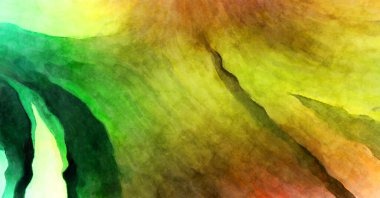 Soyut suluboya sanat eserleri. Fırça boyalı dijital resim. Renkli yaratıcı suluboya çizimi.