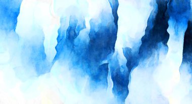 Soyut suluboya sanat eserleri. Fırça boyalı dijital resim. Renkli yaratıcı suluboya çizimi.