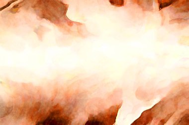 Soyut suluboya sanat eserleri. Fırça boyalı dijital resim. Renkli yaratıcı suluboya çizimi.