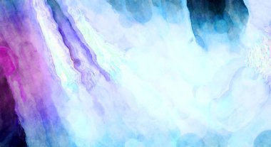 Soyut suluboya sanat eserleri. Fırça boyalı dijital resim. Renkli yaratıcı suluboya çizimi.