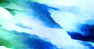 Soyut suluboya sanat eserleri. Fırça boyalı dijital resim. Renkli yaratıcı suluboya çizimi.