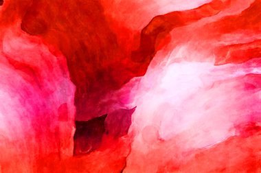 Soyut suluboya sanat eserleri. Fırça boyalı dijital resim. Renkli yaratıcı suluboya çizimi.