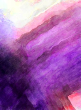 Soyut suluboya sanat eserleri. Fırça boyalı dijital resim. Renkli yaratıcı suluboya çizimi.