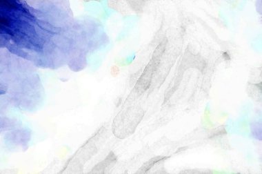 Soyut suluboya sanat eserleri. Fırça boyalı dijital resim. Renkli yaratıcı suluboya çizimi.