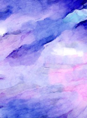 Soyut suluboya sanat eserleri. Fırça boyalı dijital resim. Renkli yaratıcı suluboya çizimi.