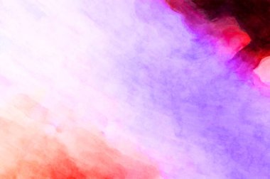 Soyut suluboya sanat eserleri. Fırça boyalı dijital resim. Renkli yaratıcı suluboya çizimi.