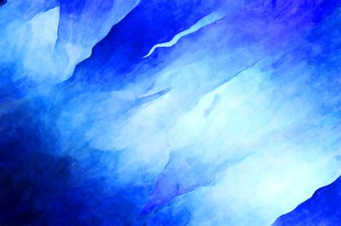 Soyut suluboya sanat eserleri. Fırça boyalı dijital resim. Renkli yaratıcı suluboya çizimi.