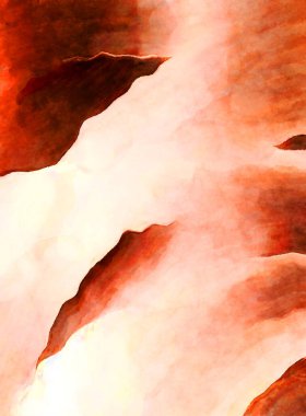 Soyut suluboya sanat eserleri. Fırça boyalı dijital resim. Renkli yaratıcı suluboya çizimi.