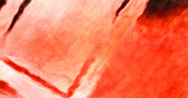 Soyut suluboya sanat eserleri. Fırça boyalı dijital resim. Renkli yaratıcı suluboya çizimi.