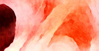 Soyut suluboya sanat eserleri. Fırça boyalı dijital resim. Renkli yaratıcı suluboya çizimi.